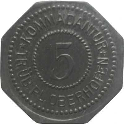 5 Pfennigs - Oberhofen (Kommandantur) ND front