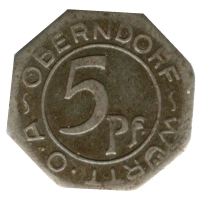 5 Pfennigs - Oberndorf front