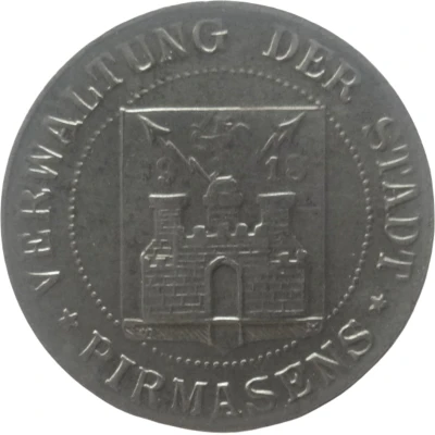 5 Pfennigs - Pirmasens front