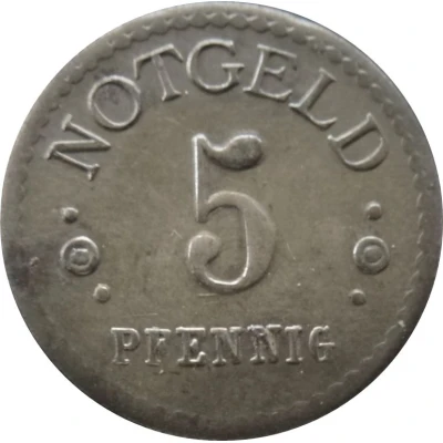 5 Pfennigs - Polzin back