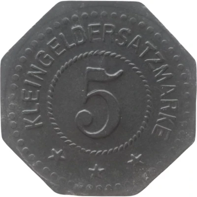 5 Pfennigs - Riesenburg back