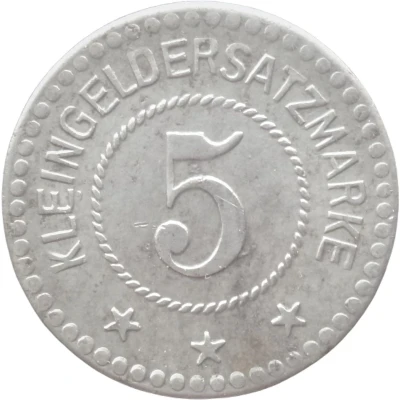 5 Pfennigs - Riesenburg back