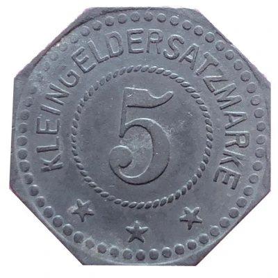 5 Pfennigs - Sangerhausen back