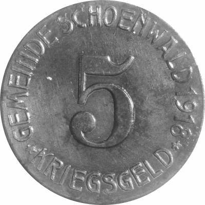 5 Pfennigs - Schönwald front