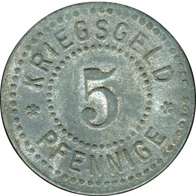 5 Pfennigs - Siegen back