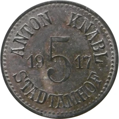 5 Pfennigs - Stadtamhof Anton Knabl front