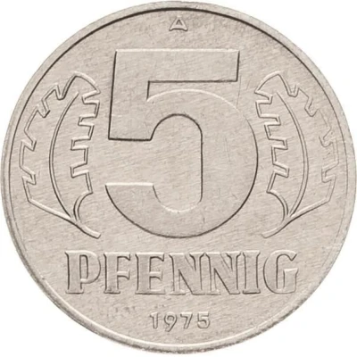 5 Pfennigs Steel back