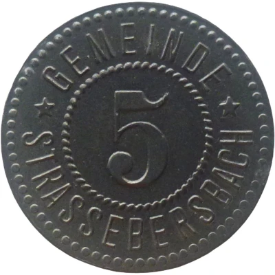 5 Pfennigs - Strassebersbach ND front