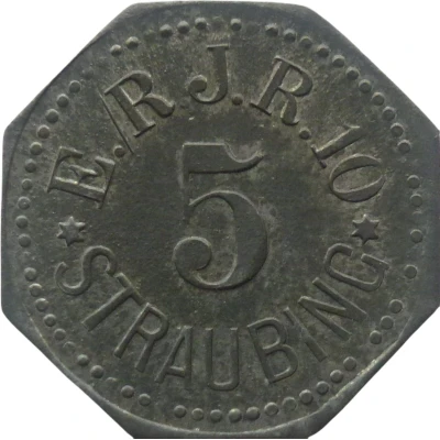 5 Pfennigs - Straubing (E./R.J.R.) ND front