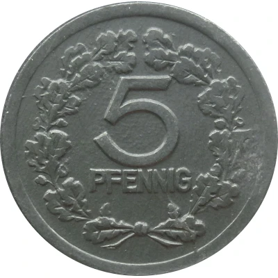 5 Pfennigs - Vohwinkel back