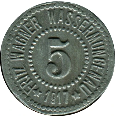 5 Pfennigs - Wassermungenau Fritz Wagner front