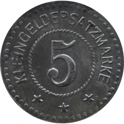 5 Pfennigs - Weiden back