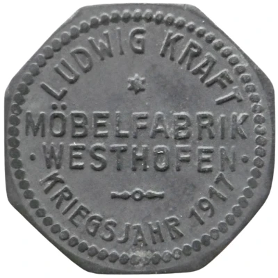 5 Pfennigs - Westhofen Ludwig Kraft Möbelfabrik front