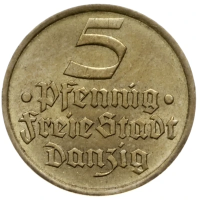 5 Pfennigs front