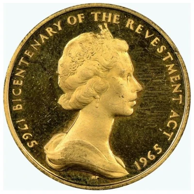 5 Pounds - Elizabeth II Bicentenary of Revestment Act; Gold Proof 23.5ct front