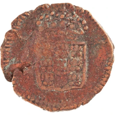 5 Réis - Luís I Countermark "CROWNED G.P." over 3 Réis - Maria II, Portuguese India" ND back