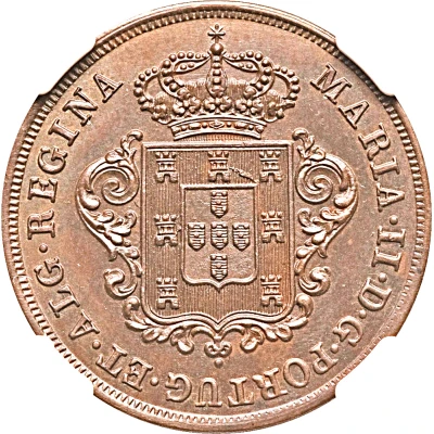 5 Réis - Maria II front