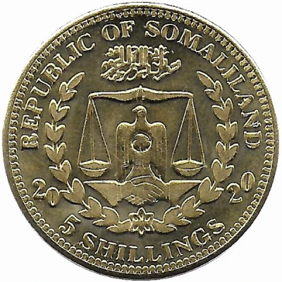 5 Shillings Ara Rubrogenys front