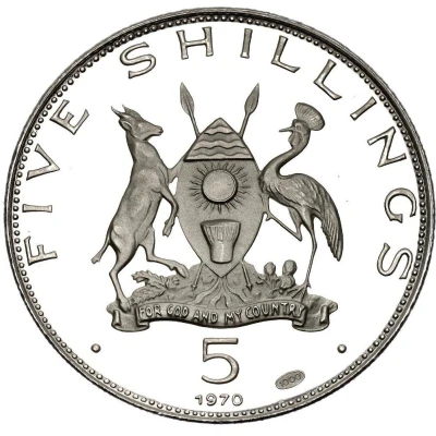 5 Shillings Crowned crane front