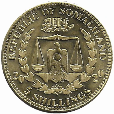 5 Shillings Nymphicus Hollandicus front