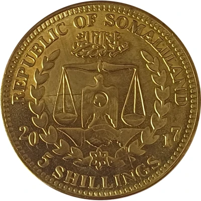 5 Shillings Pan Troglodytes front