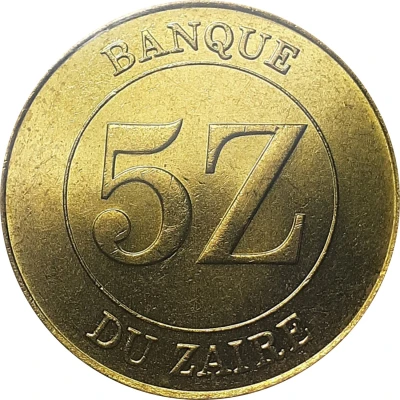 5 Zaïres front