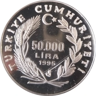 50 000 Lira Grand National Assembly of Türkiye front