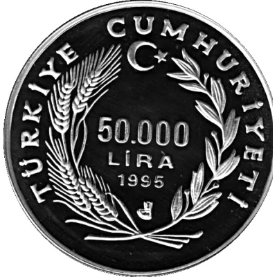 50 000 Lira Summer Olympic Games front