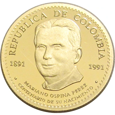 50 000 Pesos Mariano Ospina Perez front