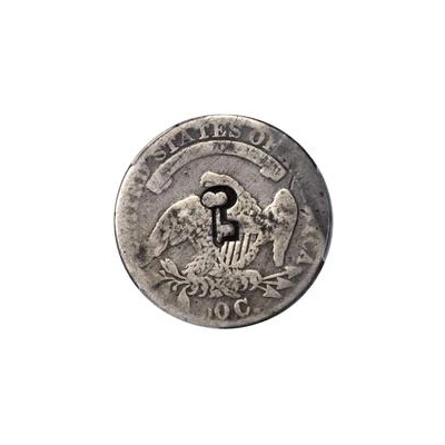 50 Centavos Countermarked ND front