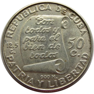 50 Centavos José Martí front