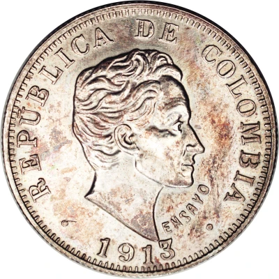 50 Centavos Piedfort front