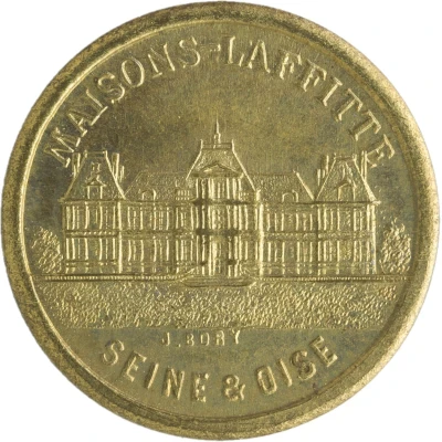 50 Centimes - Association des Commerçants et Industriels - Maisons-Laffitte [78] Brass front