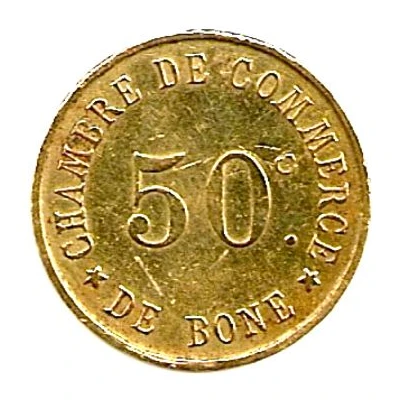 50 Centimes Bône Chamber of Commerce ND back