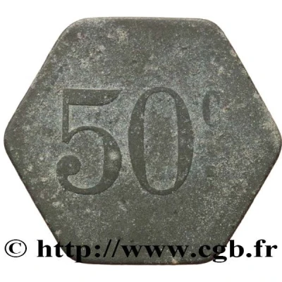 50 Centimes Chambre de commerce back