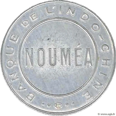 50 Centimes - Nouméa Banque de l'Indochine ND front