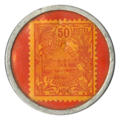 50 Centimes encapsulated postage WWI ND back