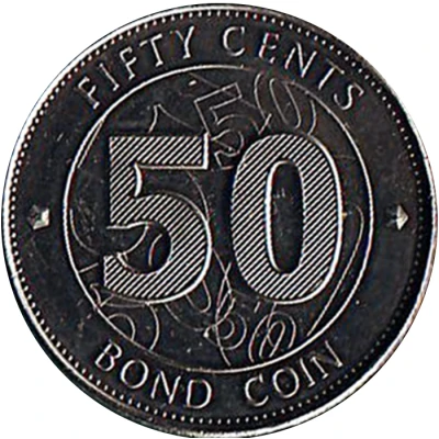 50 Cents Bond Coin back