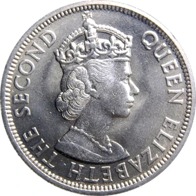 50 Cents - Elizabeth II 1st portrait front