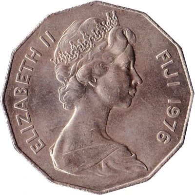 50 Cents - Elizabeth II 2nd portrait front