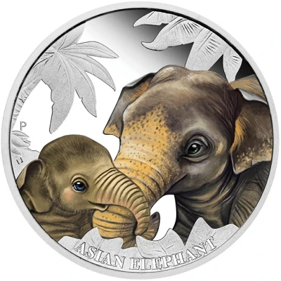 50 Cents - Elizabeth II Asian Elephant back