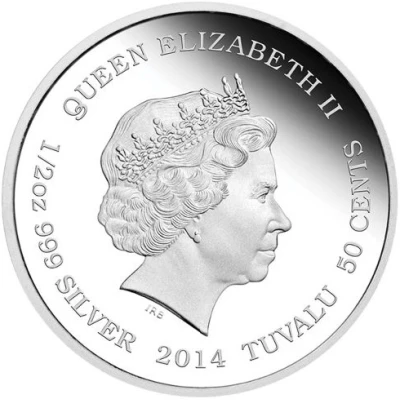 50 Cents - Elizabeth II Giraffe front