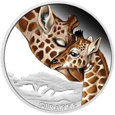 50 Cents - Elizabeth II Giraffe back