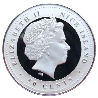 50 Cents - Elizabeth II Hammer throwing ND front