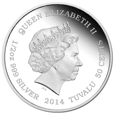 50 Cents - Elizabeth II Lioness front