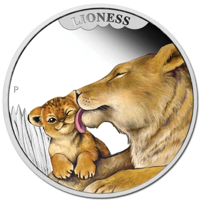 50 Cents - Elizabeth II Lioness back