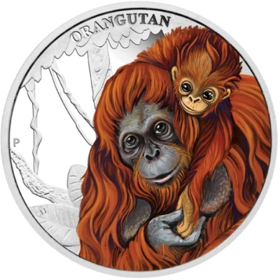 50 Cents - Elizabeth II Orangutan back