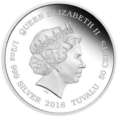 50 Cents - Elizabeth II Snow Leopard front