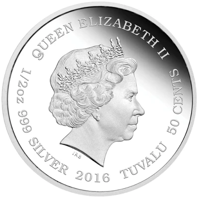 50 Cents - Elizabeth II Tiger front