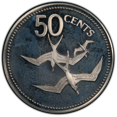 50 Cents Frigatebird; Silver back